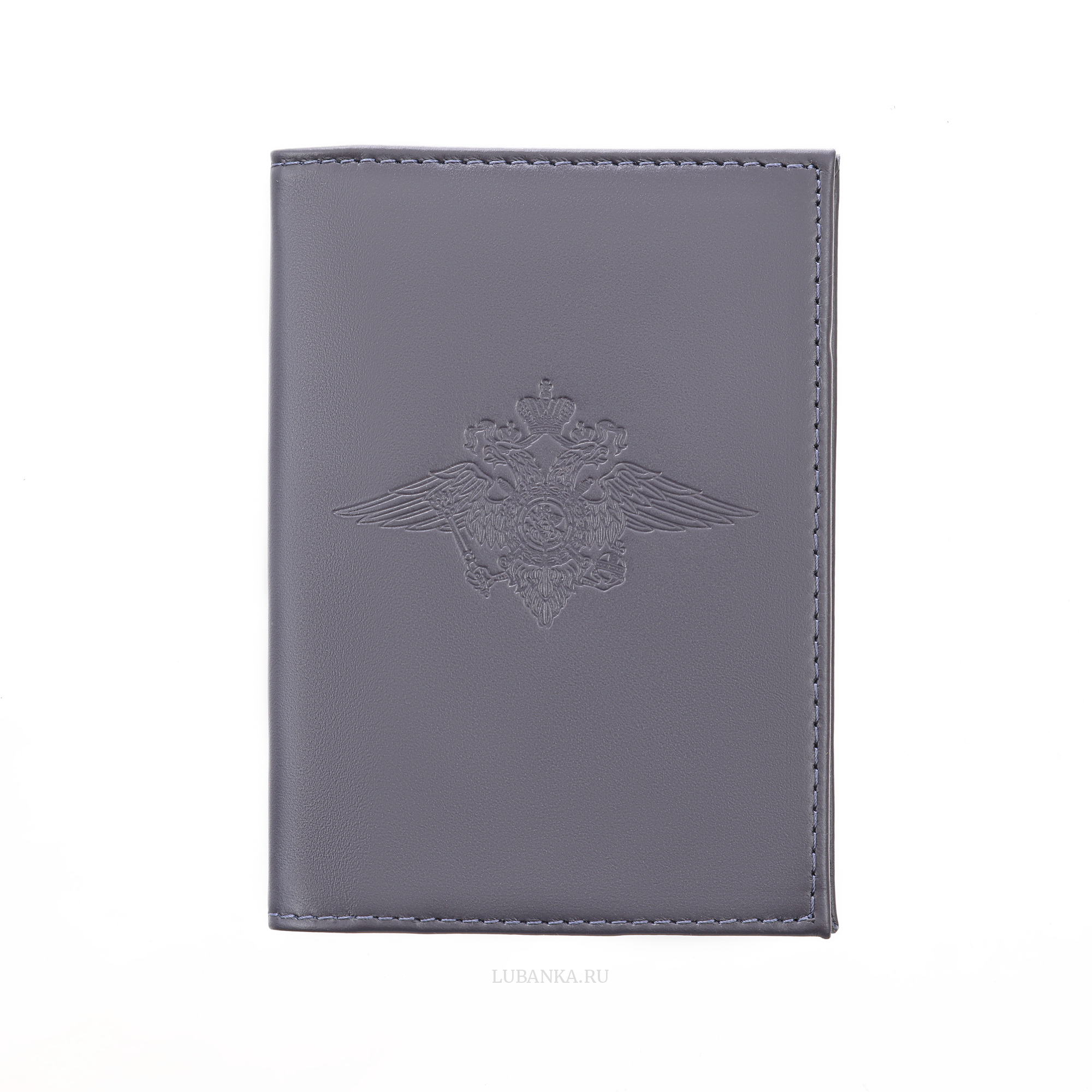 Обложка для автодокументов МВД с жетоном темно синяя