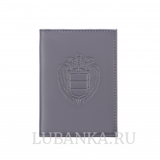 Обложка для автодокументов ФСО с жетоном темно синяя
