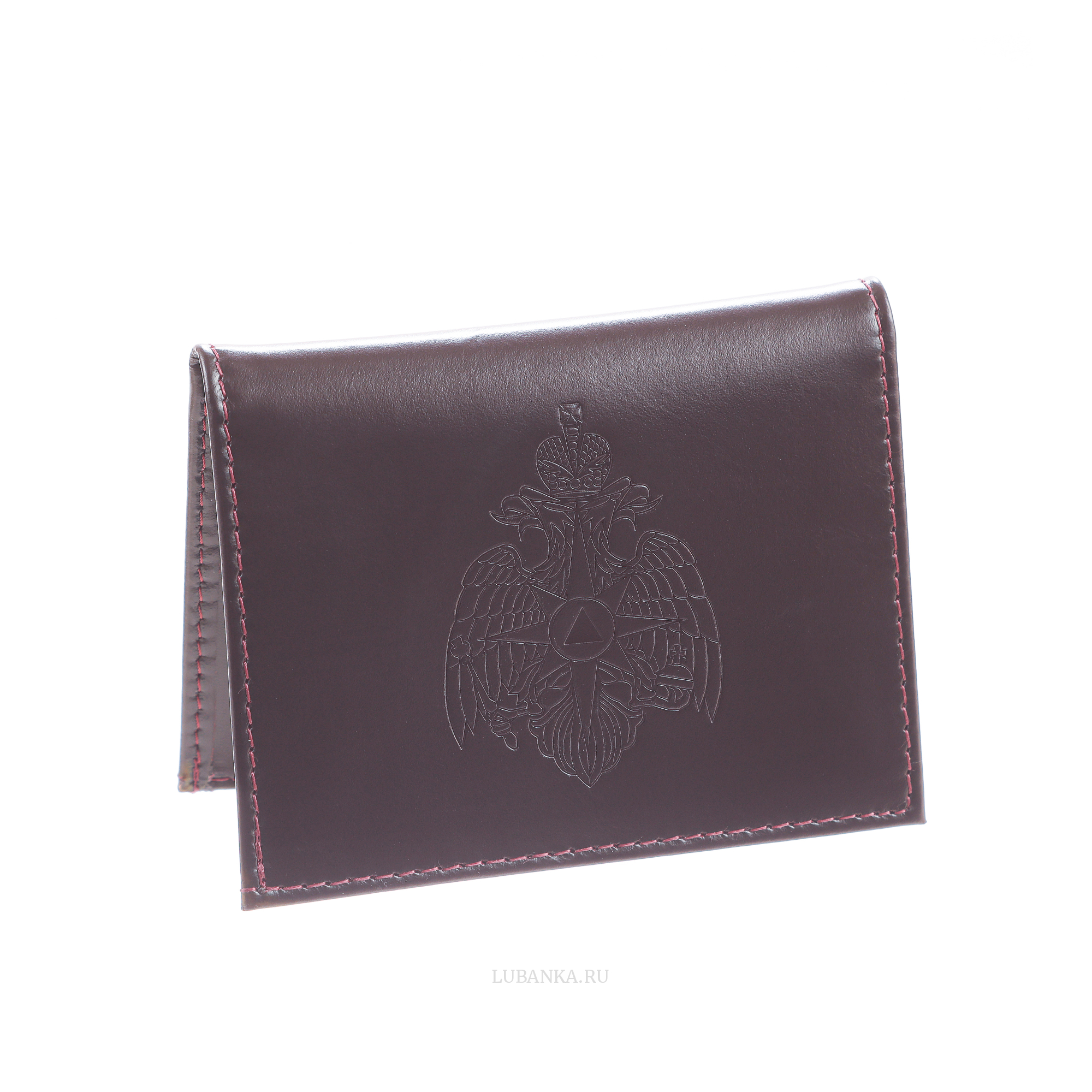 Обложка для удостоверения МЧС бордовая