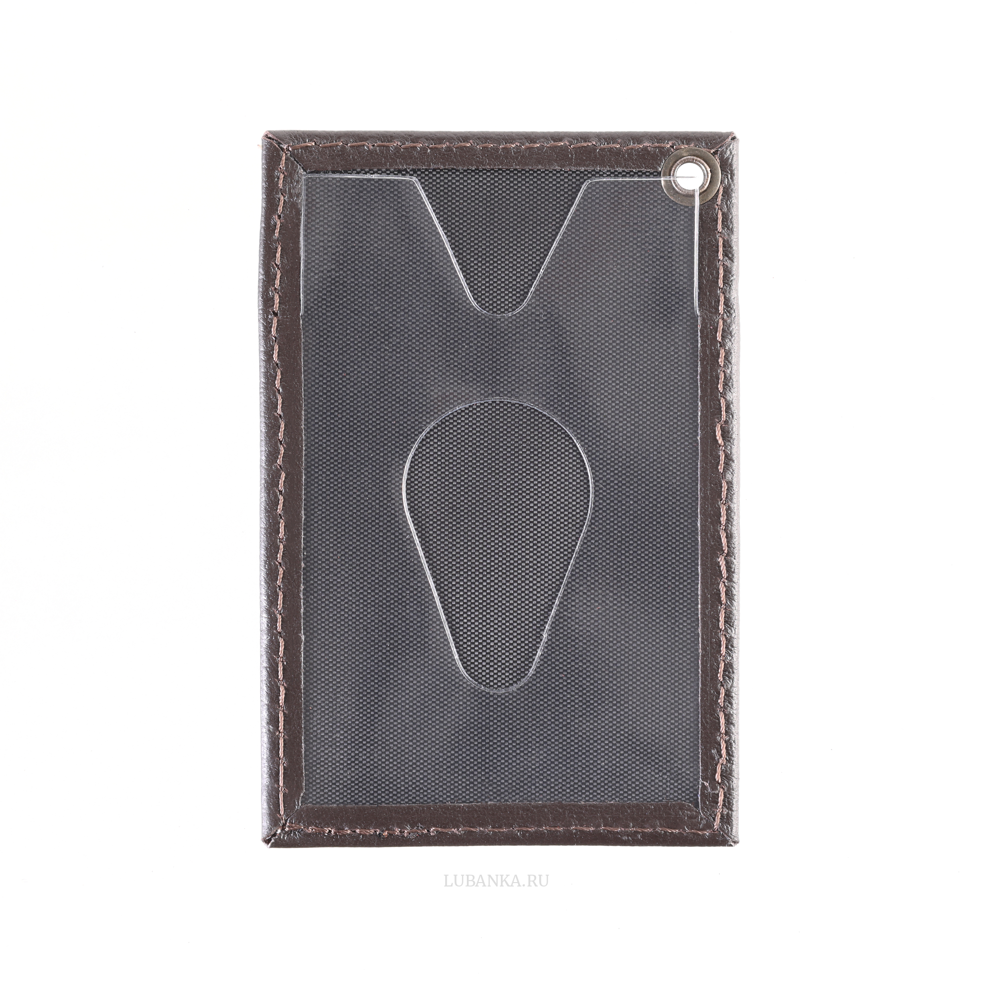 Картхолдер односторонний Россия коричневый