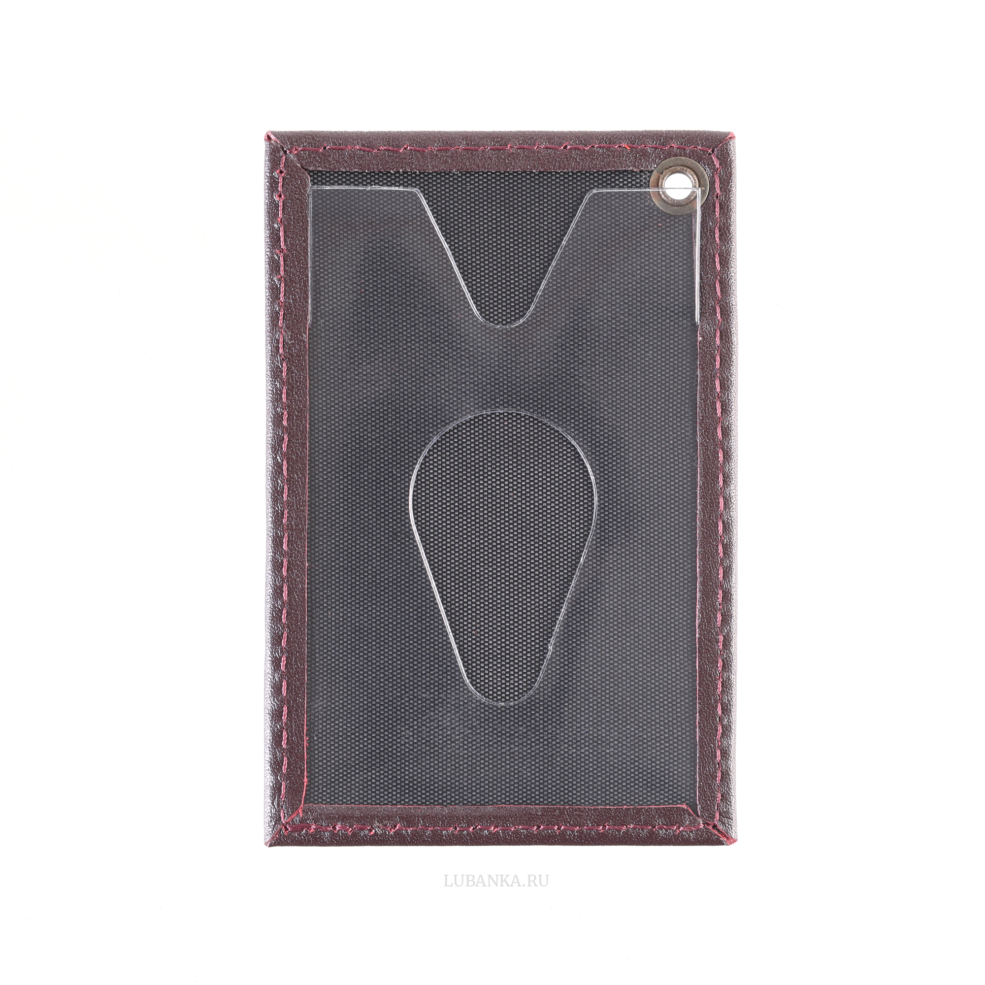 Картхолдер односторонний Полиция бордовый