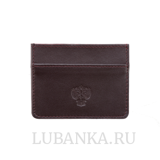 Картхолдер двухсторонний Прокуратура бордовый