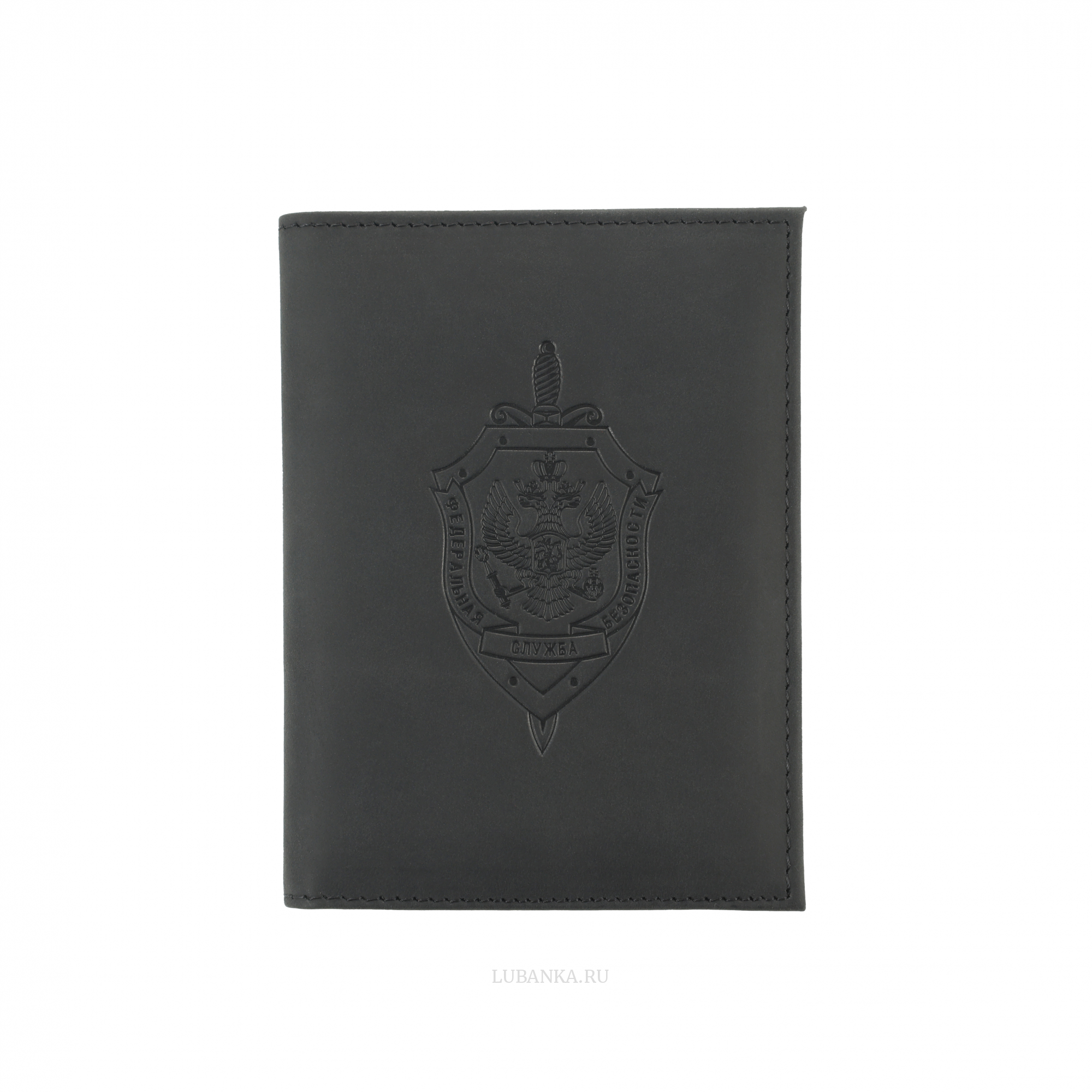 Обложка для автодокументов ФСБ с картхолдером черная