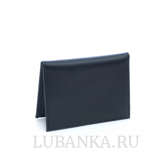 Обложка для удостоверения ФСБ с жетоном темно синяя без текста