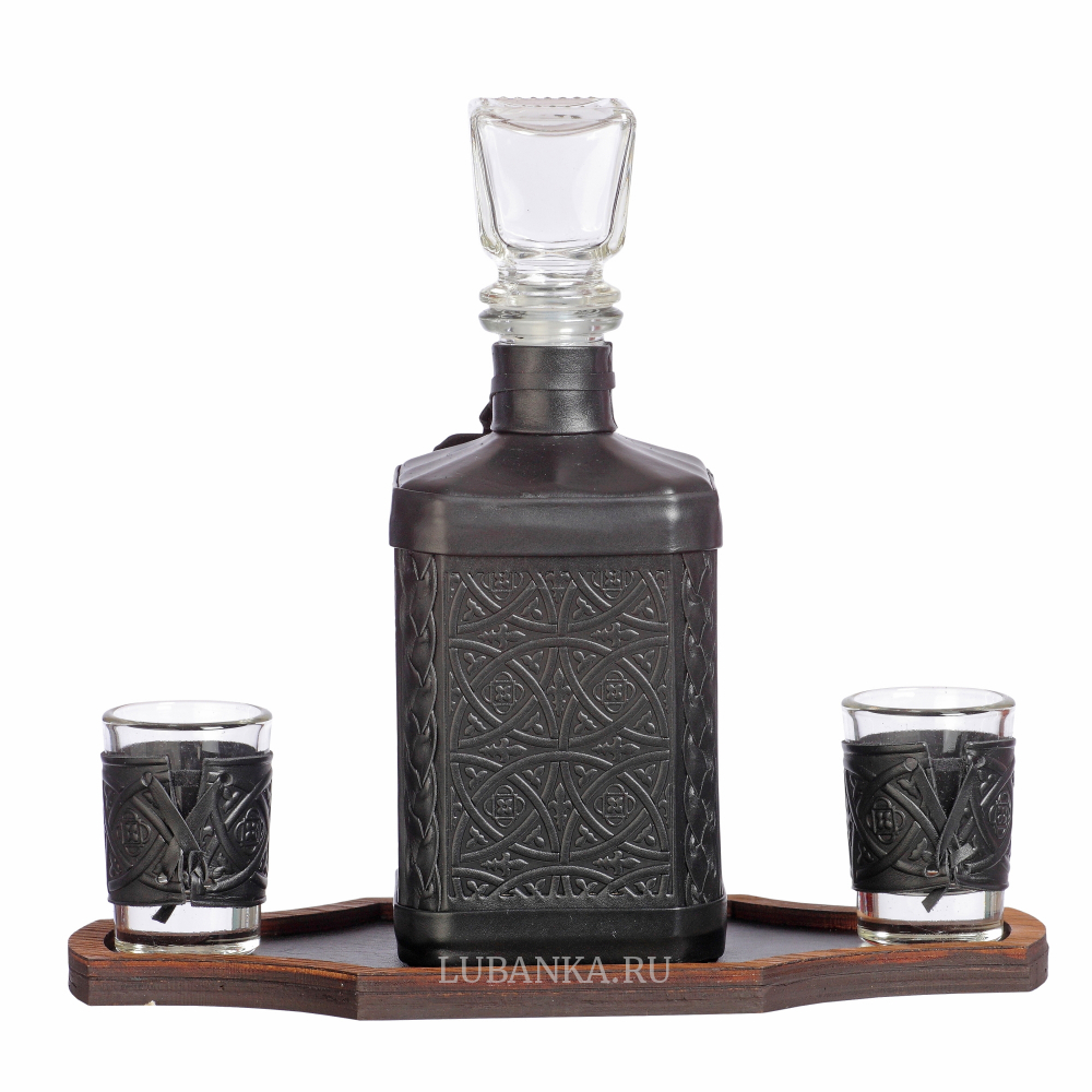 Набор для водки «ФСБ» чёрный