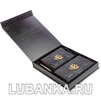 Ежедневник для мужчины в подарочной коробке «Держава» с ручкой