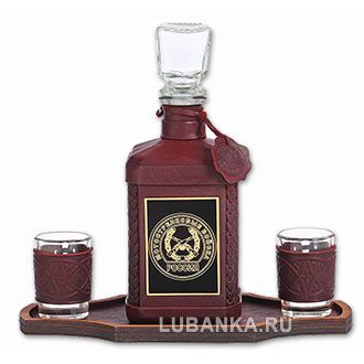 Набор для водки «Мотострелковые войска» бордовый
