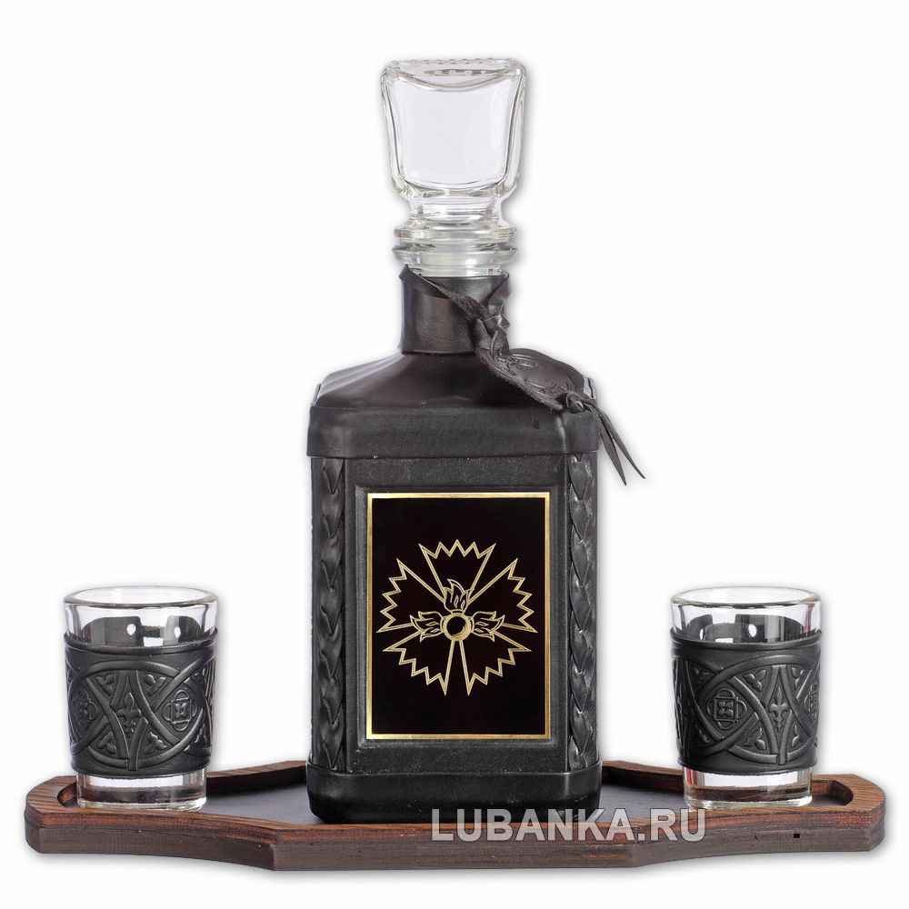 Набор для водки «ГРУ» чёрный
