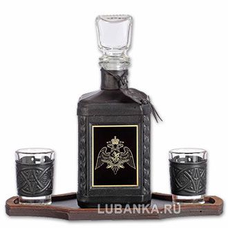 Набор для водки «Росгвардия» чёрный