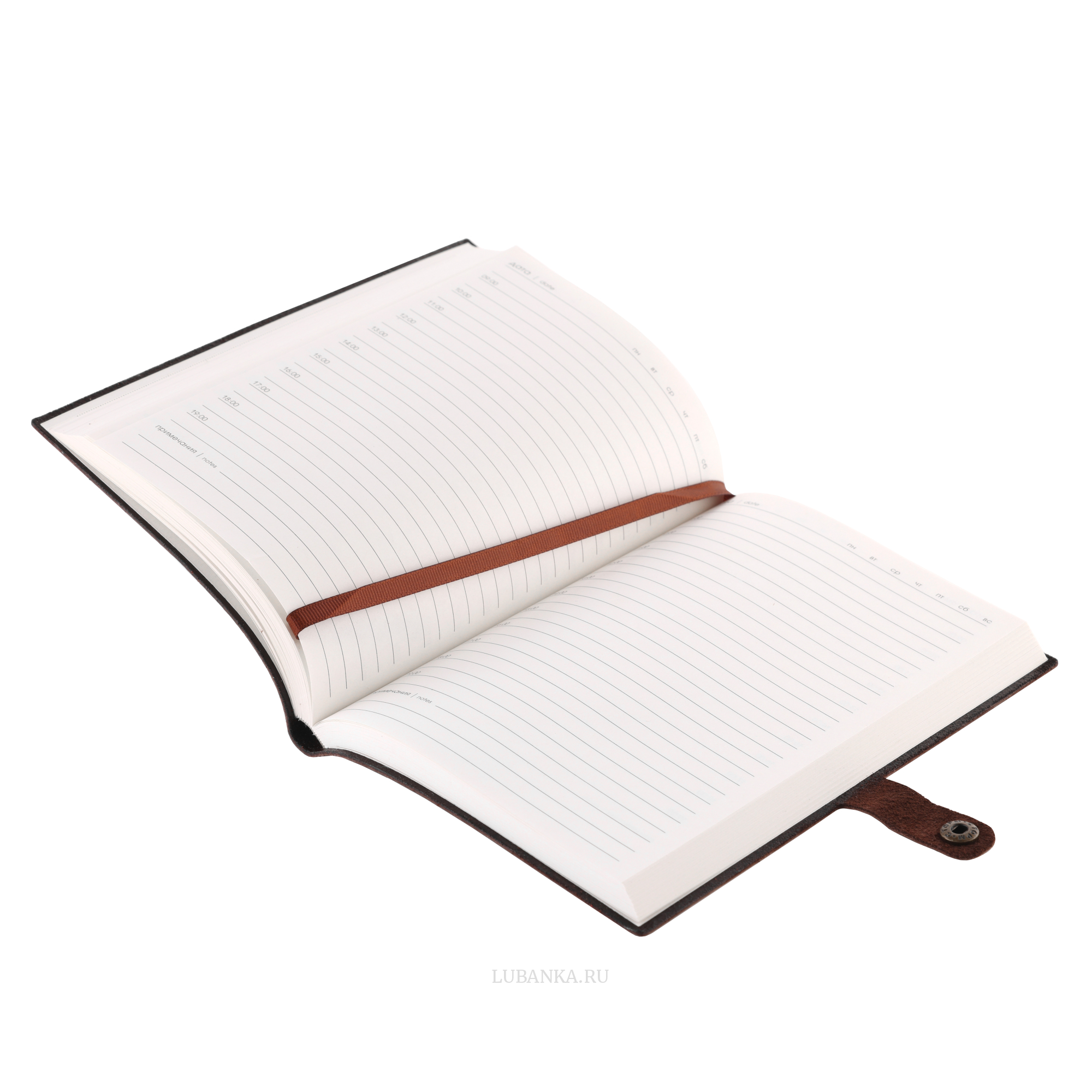 Ежедневник ВДВ мягкая обложка коричневый